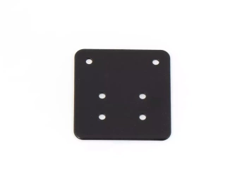 Hepco&Becker lid plate outside black - 710060