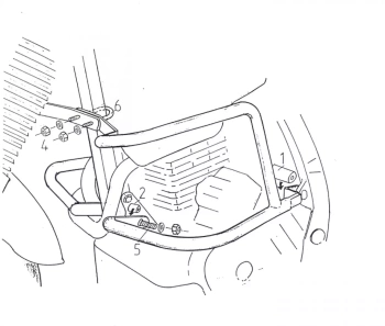 Hepco&Becker 50 Dominator (1992-1994) Gmol silnika - 501101 00 01
