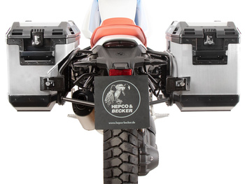 Wycięcie na bagażnik boczny z kuframi bocznymi Xplorer w kolorze srebrnym do BMW R 12 G/S (2025-)