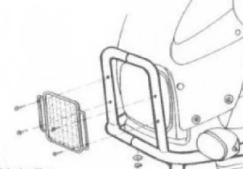 Hepco&Becker GS (1998-2000)/R 1100 GS (1994-1999) Osłona świateł - 502904 00 01