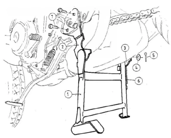 Hepco&Becker 850 (1991-2001) Stopka centralna - 505485 00 01