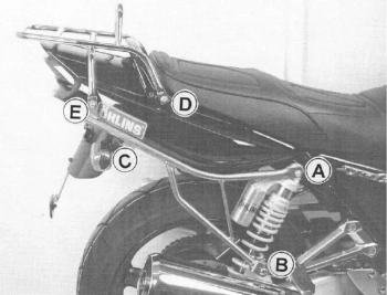 Hepco&Becker Yamaha XJR 1300 (2004-2006) topcase carrier - 6504510 01 01