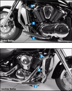 Hepco&Becker N 900 Classic/Vulcan (2006-2017) Gmol silnika - 501219 00 01