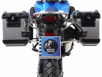 Wycięcie na kufer boczny ze stali nierdzewnej, w tym kufry boczne Xplorer w kolorze srebrnym do Hondy CRF1000L Africa Twin (2018-2019)