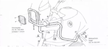 Hepco&Becker GS (1998-2000)/R 1100 GS (1994-1999) Gmole - 502903 00 09