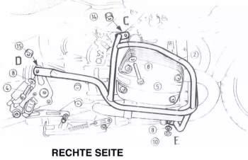 Hepco&Becker R (2003-2006)/R 1150 R (2000-2006) Gmol silnika - 502913 00 02