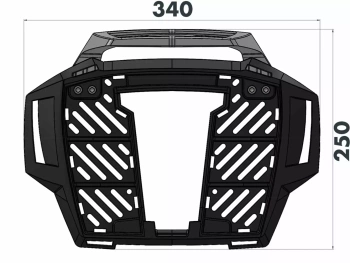 Hepco&Becker BMW F 850 GS Adventure (2019-) Alurack-Metal carrier for TC - 6526520 01 01