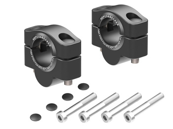 Podwyższenie kierownicy 20 mm, czarne do Triumph Tiger 900 Rally Pro (2024-)