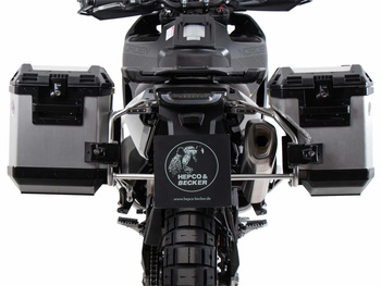 Wycięcie na kufer boczny ze stali nierdzewnej, w tym srebrne kufry boczne Xplorer do Husqvarny Norden 901 / Expedition (2022-)