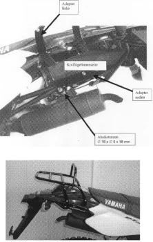 Hepco&Becker Yamaha DT 125 X (2005-2006) topcase carrier - 6504511 01 01