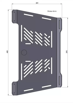Hepco&Becker BMW R 1100 GS (1994-1999)/1150 GS (2000-2004) rear rack enlargement - 800626 00 01