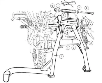 Hepco&Becker Breva V 750 ie (2003-2013)/Nevada Classic V 750i Stopka centralna - 505532 00 01