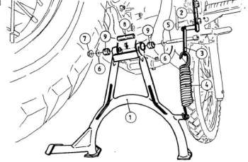 Hepco&Becker 660 R/X (2004-2016) Stopka centralna - 5054505 00 01