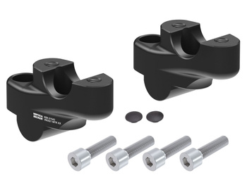 Podwyższenie kierownicy Offset do motocykla Honda CB 500 F (2013-2018), 30 mm w górę, 21 mm w tył - czarne