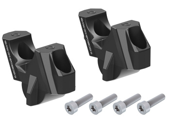 Podwyższenie kierownicy z offsetem 35 mm, tył 15 mm, czarne do BMW S 1000 R (2021-)