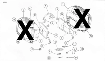 Hepco&Becker BUELL XB 12 Ulysses (2006-2010) side case carrier - 650799 00 01