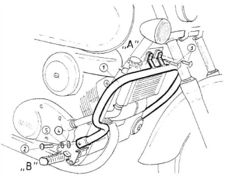Hepco&Becker 25 C2 Shadow (1999-2000) Gmol silnika - 501120 00 02