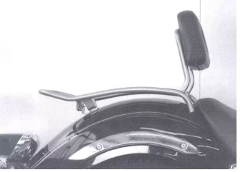 Hepco&Becker 125/250 Drag Star (2000-) solorack with backrest - 611413 00 02