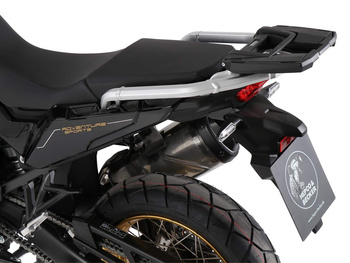 Stelaż kufra centralnego Easyrack w kolorze czarnym, do połączenia z oryginalnym tylnym bagażnikiem do motocykla Honda CRF 1100L Africa Twin Adventure Sports (2024-)